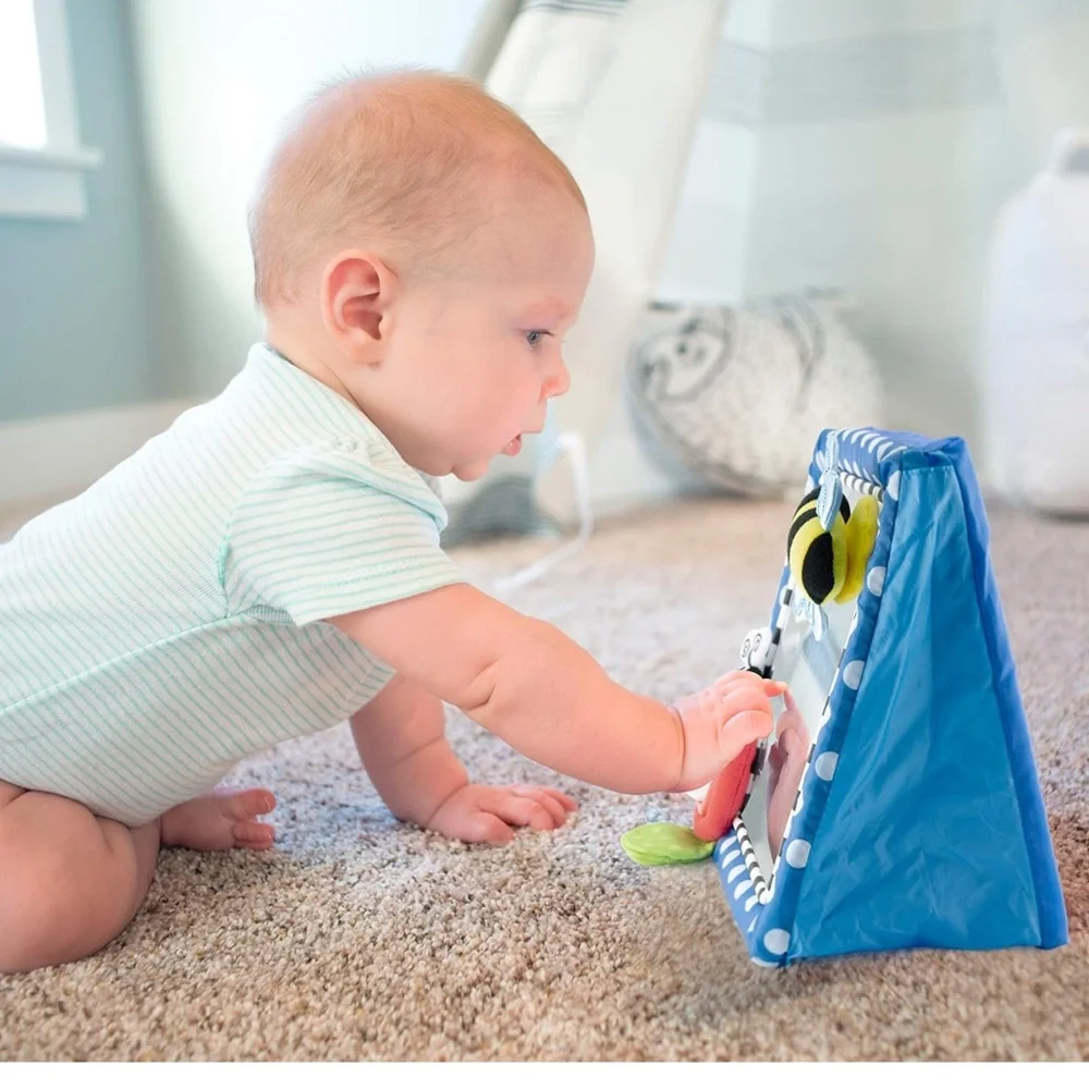 Sassy Tummy Time Floor Mirror, Developmental Baby Toy,
